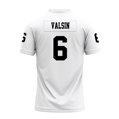 Texas Tech - NCAA Football : Kelby Valsin - White Premium Football Jersey-1