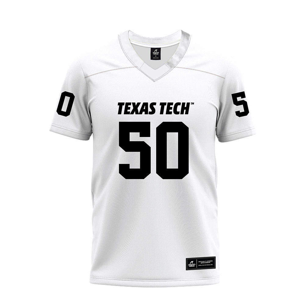 Texas Tech - NCAA Football : Patrick McMath - White Premium Football Jersey-0