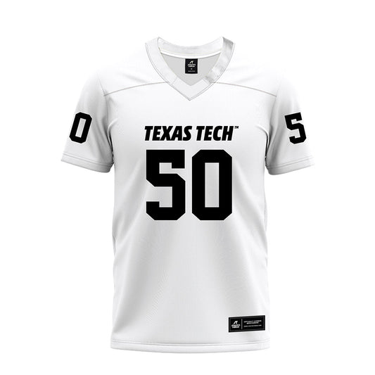 Texas Tech - NCAA Football : Patrick McMath - White Premium Football Jersey-0