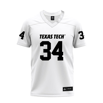 Texas Tech - NCAA Football : Trent Low - White Premium Football Jersey-0