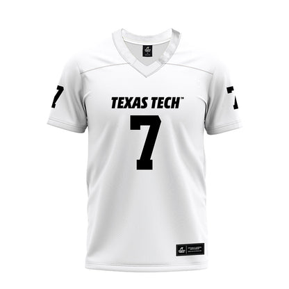 Texas Tech - NCAA Football : Terrance Carter Jr - White Premium Football Jersey-0