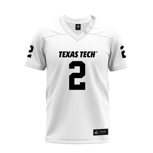 Texas Tech - NCAA Football : Behren Morton - White Premium Football Jersey-0
