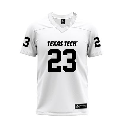 Texas Tech - NCAA Football : Tarrion Grant - White Premium Football Jersey-0