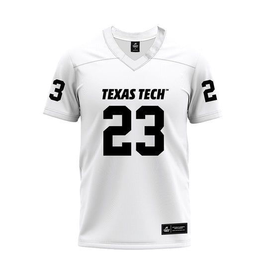 Texas Tech - NCAA Football : Tarrion Grant - White Premium Football Jersey-0