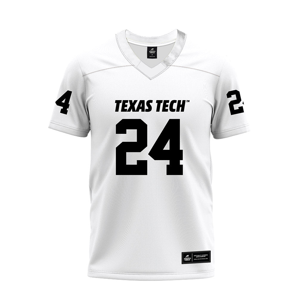 Texas Tech - NCAA Football : Malik Esquerra - White Premium Football Jersey-0