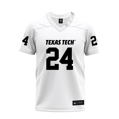 Texas Tech - NCAA Football : Malik Esquerra - White Premium Football Jersey-0