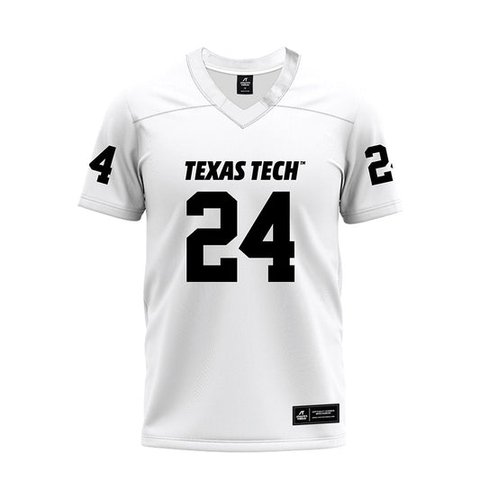 Texas Tech - NCAA Football : Malik Esquerra - White Premium Football Jersey-0