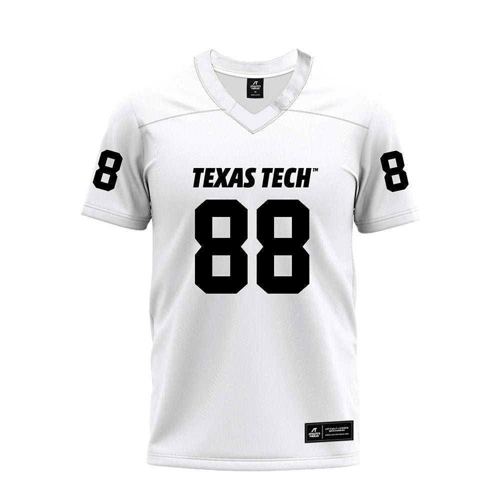 Texas Tech - NCAA Football : Trey Jackson - White Premium Football Jersey-0