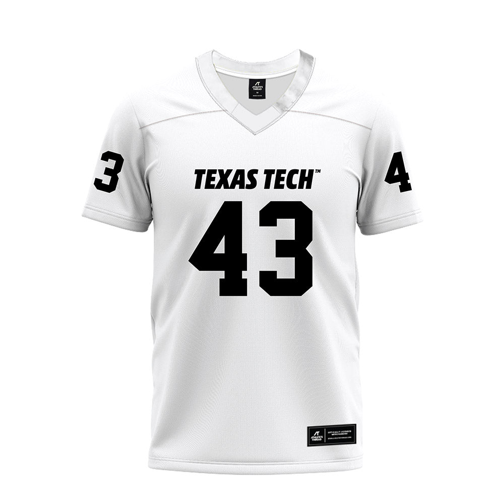 Texas Tech - NCAA Football : Chris Lemons - White Premium Football Jersey-0