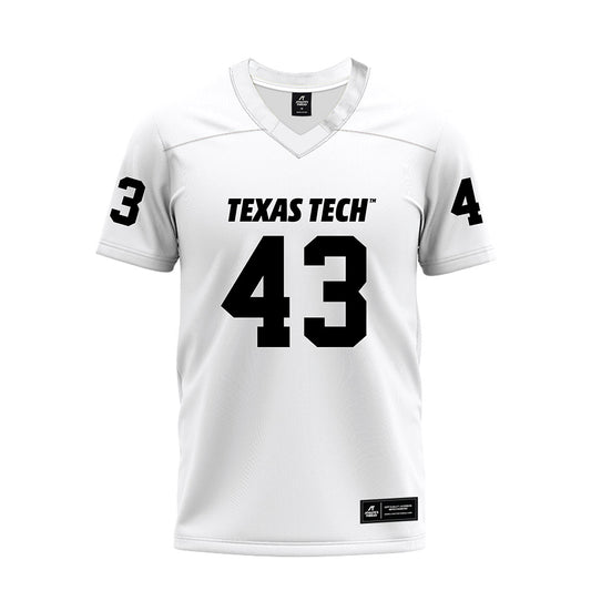 Texas Tech - NCAA Football : Chris Lemons - White Premium Football Jersey-0