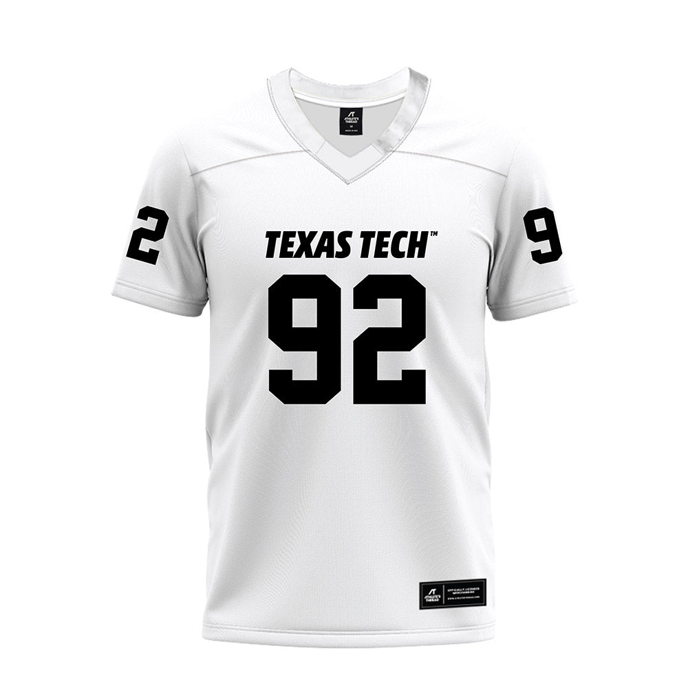 Texas Tech - NCAA Football : Kasen Long - White Premium Football Jersey-0