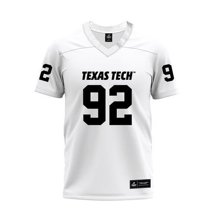 Texas Tech - NCAA Football : Kasen Long - White Premium Football Jersey-0