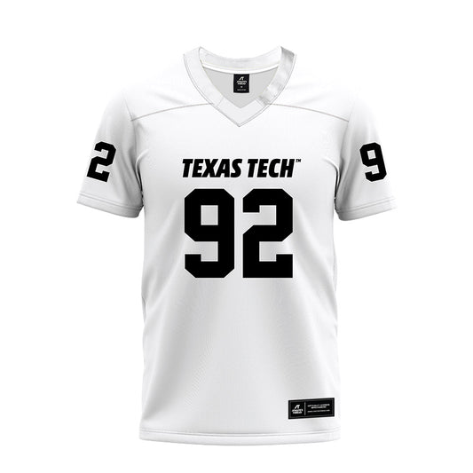 Texas Tech - NCAA Football : Kasen Long - White Premium Football Jersey-0