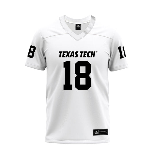 Texas Tech - NCAA Football : Terrell Tilmon - White Premium Football Jersey-0