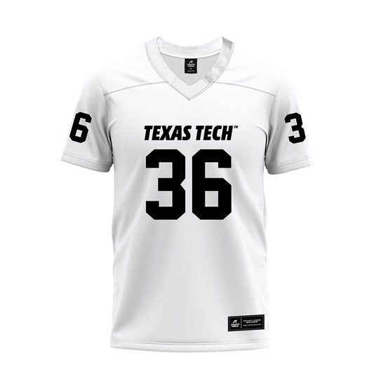 Texas Tech - NCAA Football : Justin Horne - White Premium Football Jersey-0