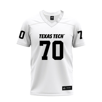 Texas Tech - NCAA Football : Jacob Ponton - White Premium Football Jersey-0