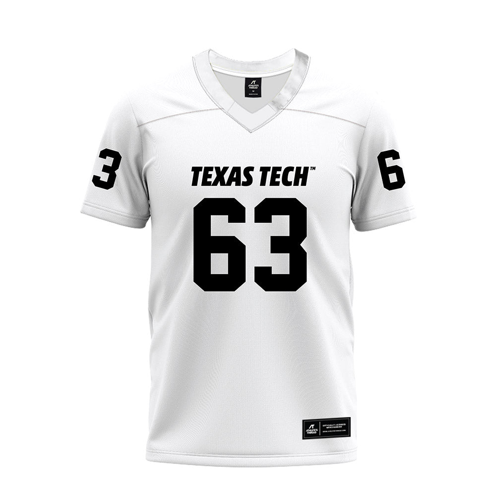 Texas Tech - NCAA Football : Daniel Sill - White Premium Football Jersey-0