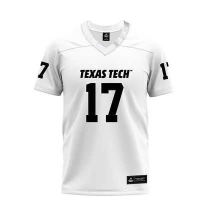 Texas Tech - NCAA Football : Peyton Morgan - White Premium Football Jersey-0