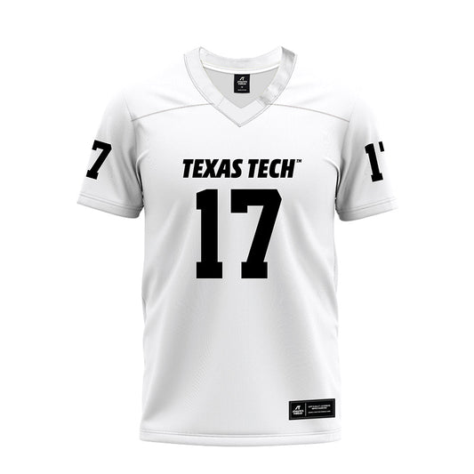 Texas Tech - NCAA Football : Peyton Morgan - White Premium Football Jersey-0