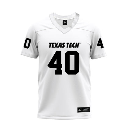 Texas Tech - NCAA Football : Wesley Smith - White Premium Football Jersey-0