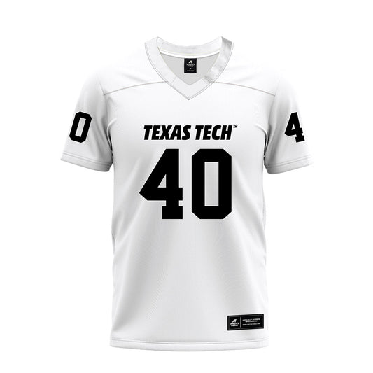 Texas Tech - NCAA Football : Wesley Smith - White Premium Football Jersey-0