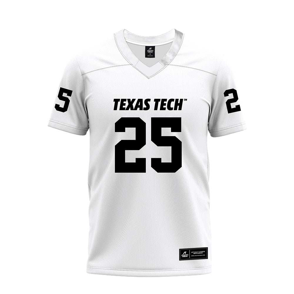 Texas Tech - NCAA Football : Chapman Lewis - White Premium Football Jersey-0