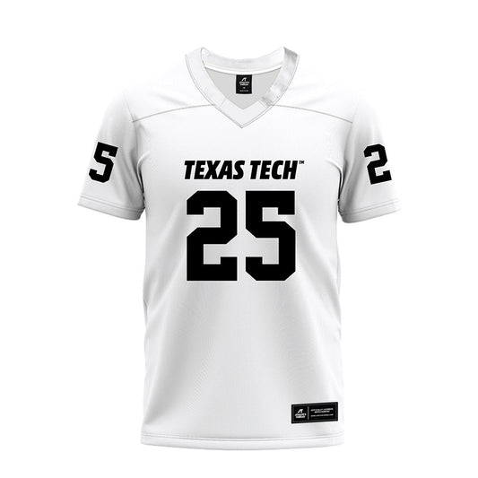 Texas Tech - NCAA Football : Chapman Lewis - White Premium Football Jersey-0