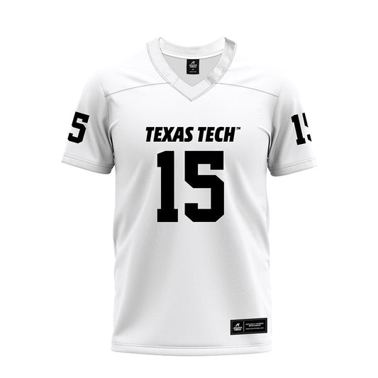 Texas Tech - NCAA Football : Oliver Miles III - White Premium Football Jersey-0