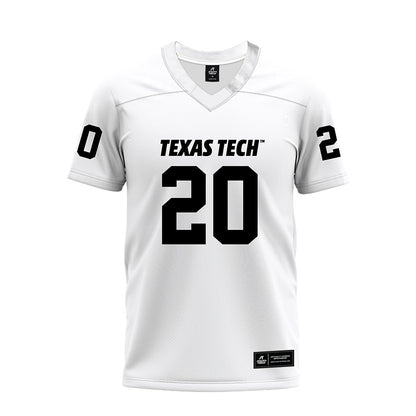 Texas Tech - NCAA Football : J'koby Williams - White Premium Football Jersey-0