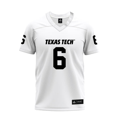 Texas Tech - NCAA Football : John Curry - White Premium Football Jersey-0
