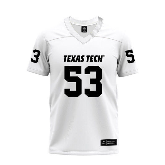 Texas Tech - NCAA Football : Holton Hendrix - White Premium Football Jersey-0