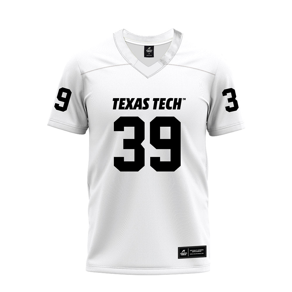 Texas Tech - NCAA Football : Luke Dillingham - White Premium Football Jersey-0