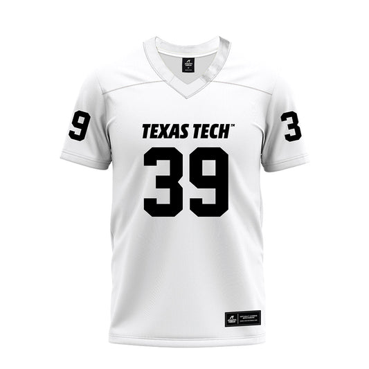 Texas Tech - NCAA Football : Luke Dillingham - White Premium Football Jersey-0