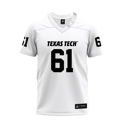 Texas Tech - NCAA Football : Connor Carty - White Premium Football Jersey-0