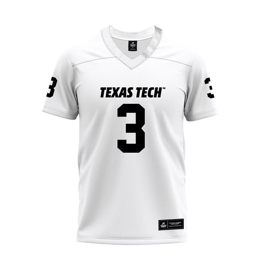 Texas Tech - NCAA Football : Bryce Ramirez - White Premium Football Jersey-0