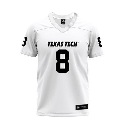 Texas Tech - NCAA Football : E'Maurion Banks - White Premium Football Jersey-0