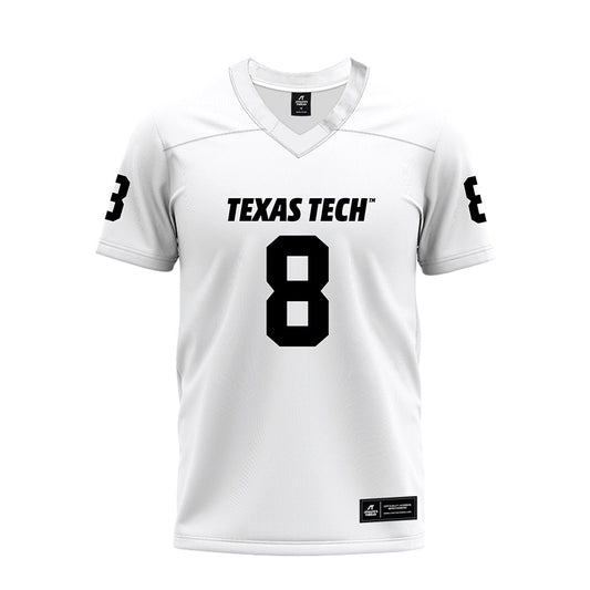 Texas Tech - NCAA Football : E'Maurion Banks - White Premium Football Jersey-0