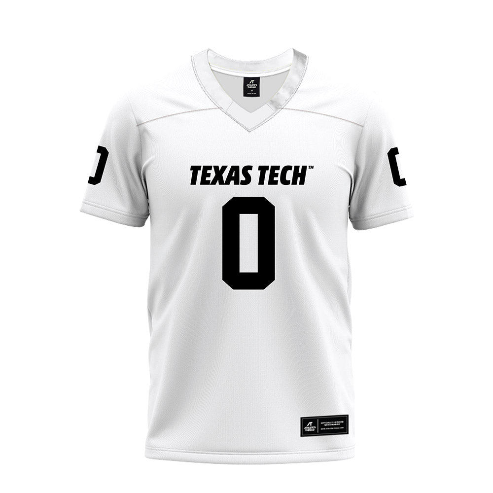 Texas Tech - NCAA Football : Skyler Gill-Howard - White Premium Football Jersey-0