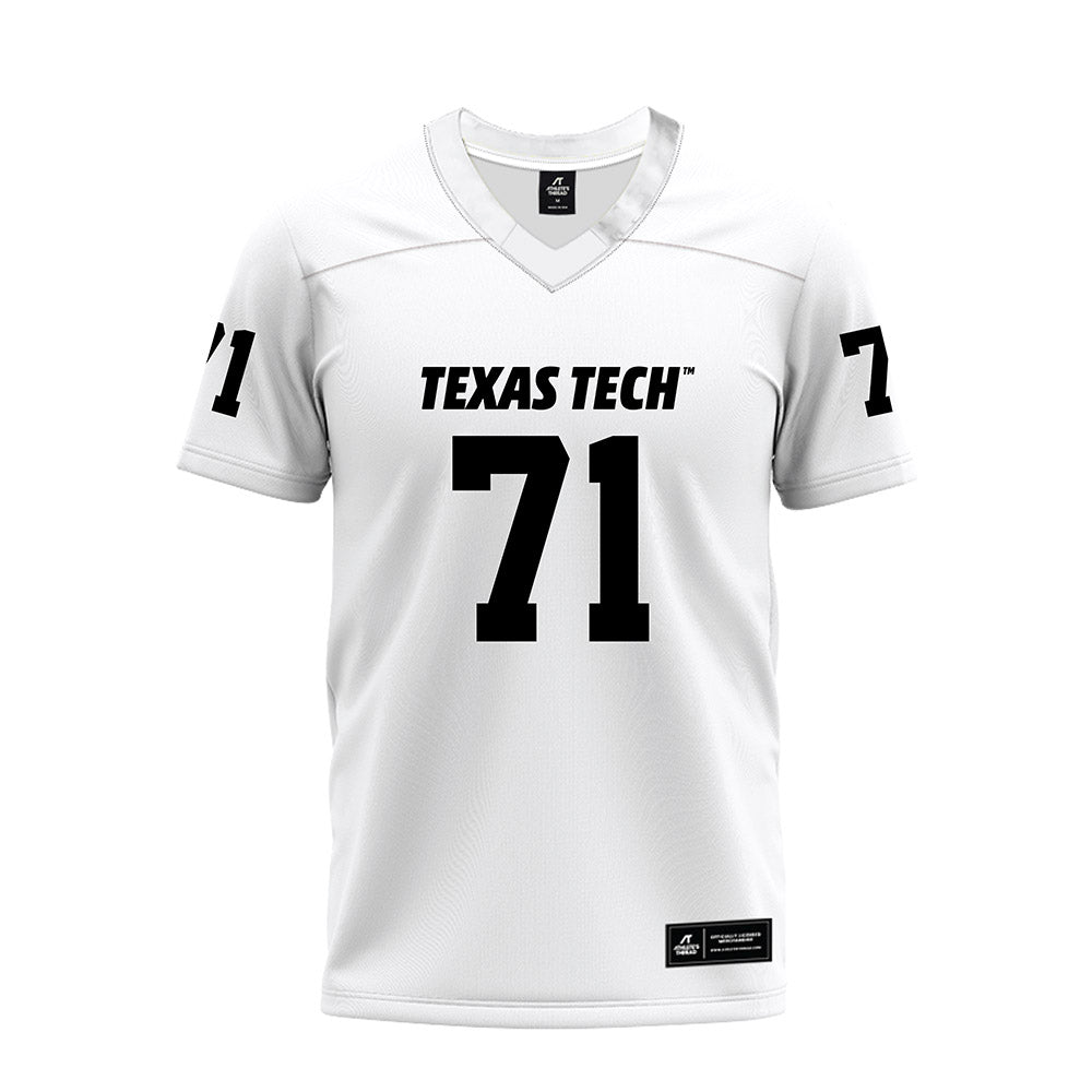 Texas Tech - NCAA Football : Vinny Sciury - White Premium Football Jersey-0