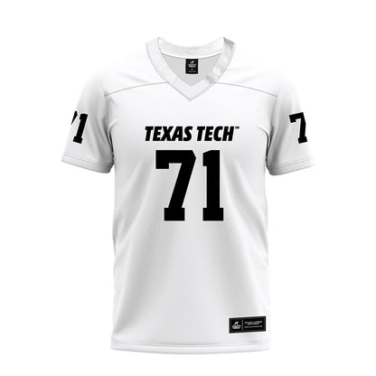 Texas Tech - NCAA Football : Vinny Sciury - White Premium Football Jersey-0