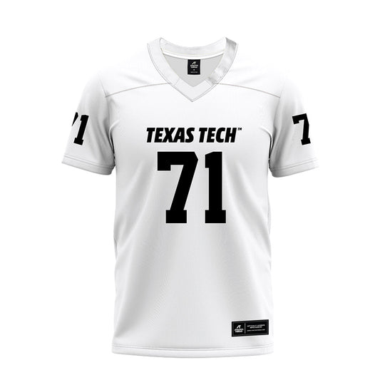 Texas Tech - NCAA Football : Vinny Sciury - White Premium Football Jersey-0