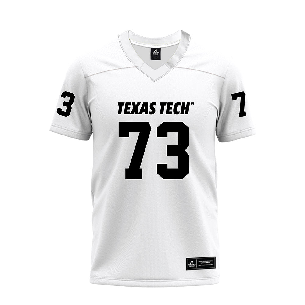 Texas Tech - NCAA Football : Danilo Guberinich - White Premium Football Jersey-0