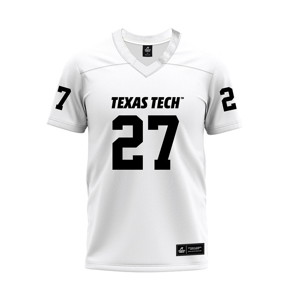 Texas Tech - NCAA Football : Upton Bellenfant - White Premium Football Jersey-0