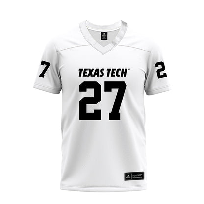 Texas Tech - NCAA Football : Upton Bellenfant - White Premium Football Jersey-0