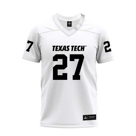 Texas Tech - NCAA Football : Upton Bellenfant - White Premium Football Jersey-0