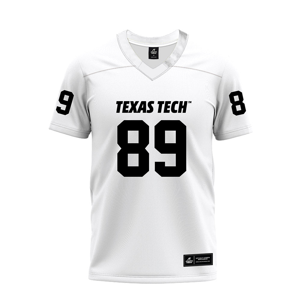 Texas Tech - NCAA Football : Jason Llewellyn - White Premium Football Jersey-0