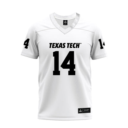 Texas Tech - NCAA Football : Brice Pollock - White Premium Football Jersey-0
