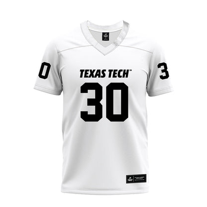 Texas Tech - NCAA Football : Mikal Harrison-Pilot - White Premium Football Jersey-0