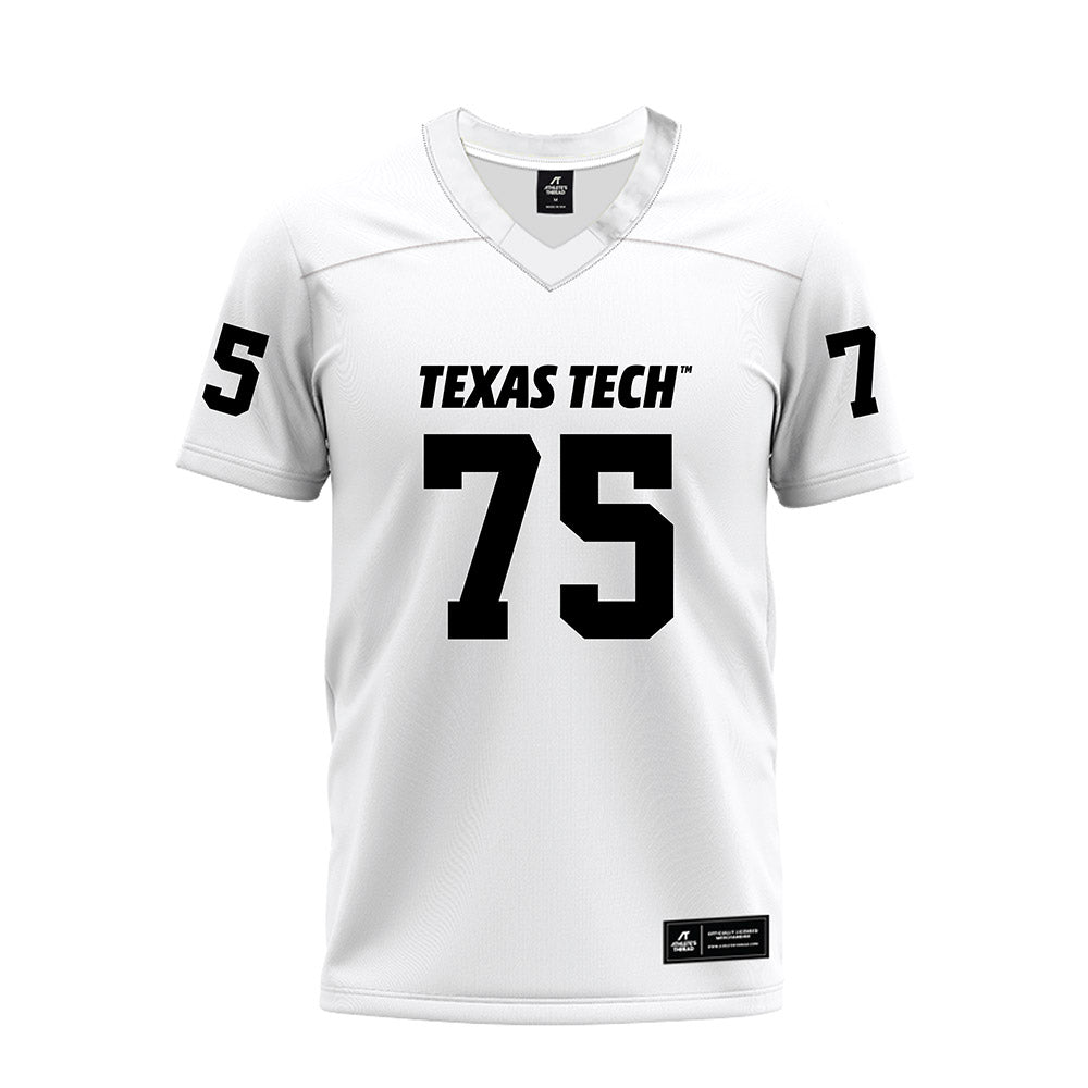Texas Tech - NCAA Football : Garin Maley - White Premium Football Jersey-0