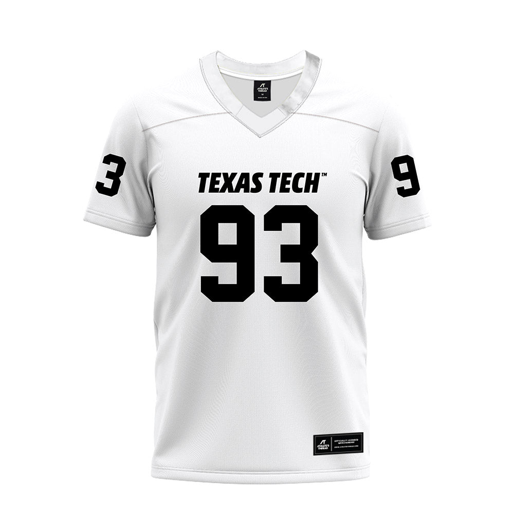 Texas Tech - NCAA Football : Dylan Singleton - White Premium Football Jersey-0